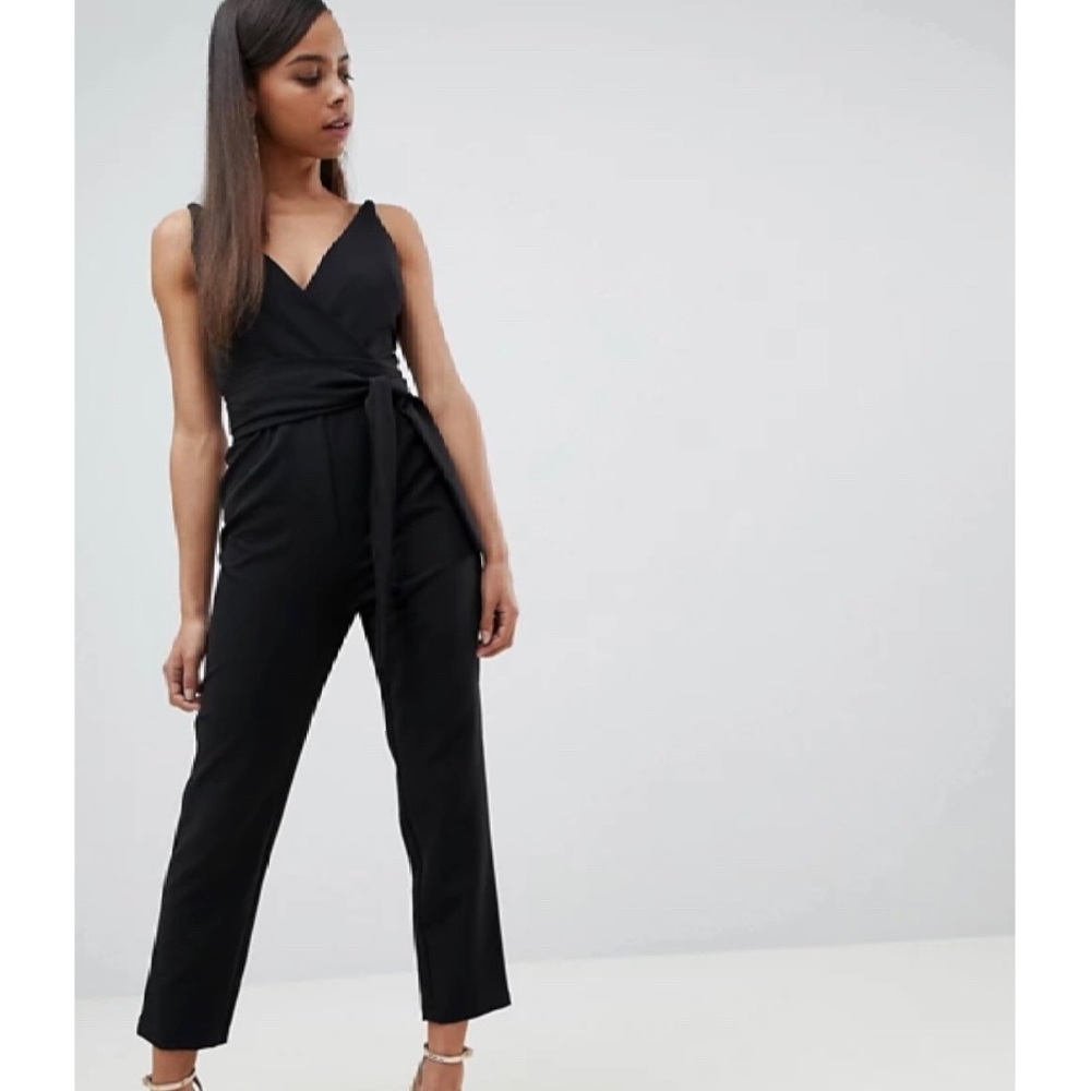 ASOS Petite Wrap Front Jumpsuit (6P)